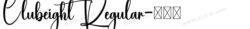Clubeight Regular字体转换